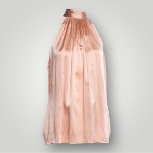 Ramy Brook Pink Silk Halter Top 🌸